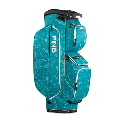 Side image of Traverse Cart Bag, Teal Decal